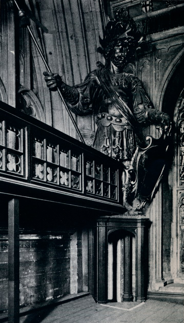 Magog Corineus, en af de to bygiganter, der blev brændt i London Guildhall-branden, 1940 af Unbekannt