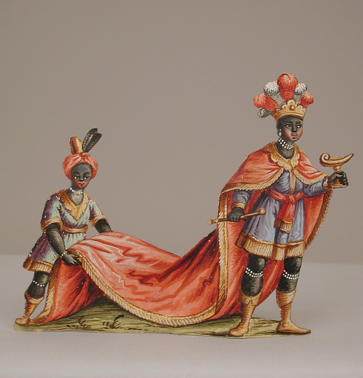 Magus med maurisk ledsager, 1700-tallet. af Unbekannt