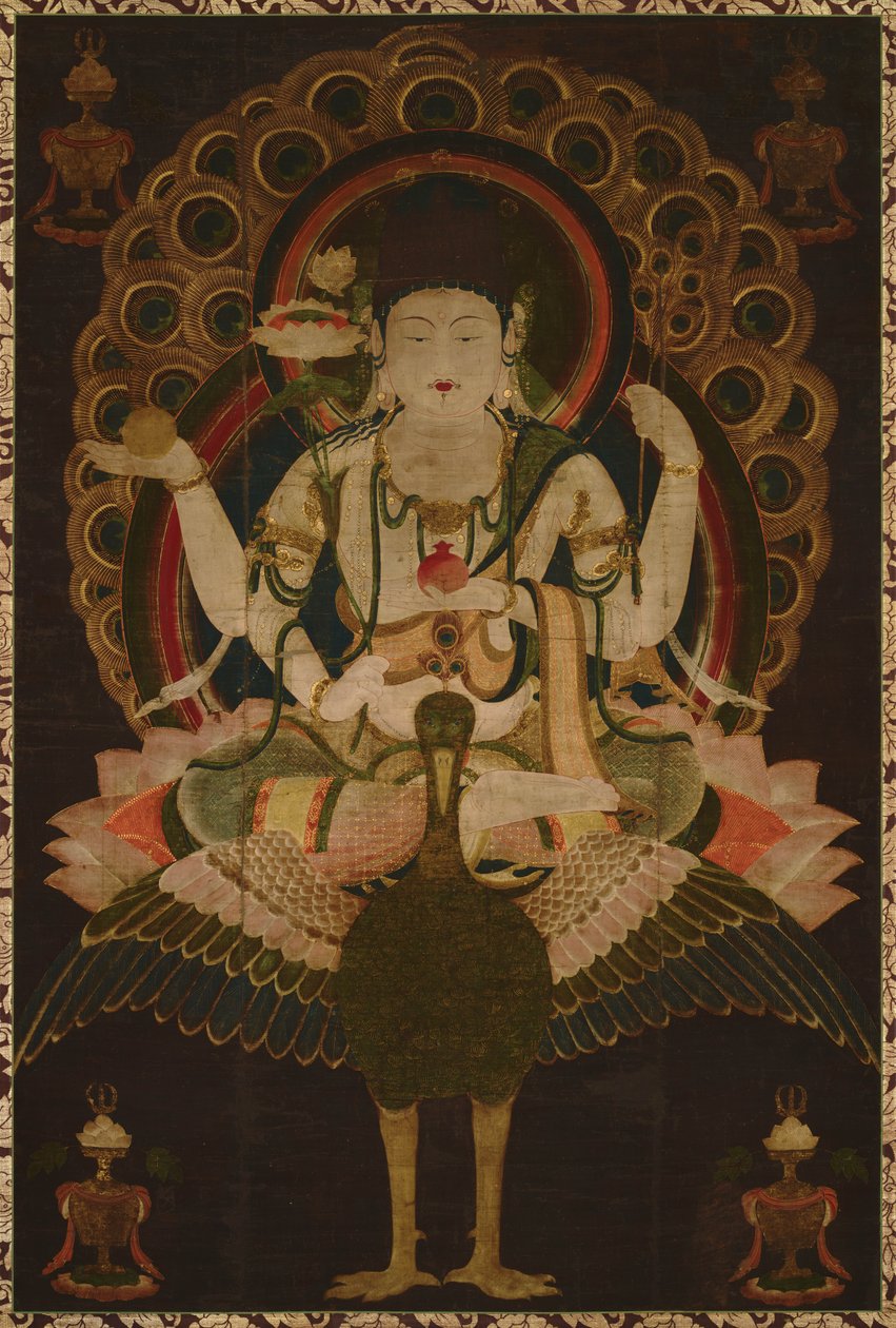 Mahamayuri Scroll, 1100-tallet af Unbekannt