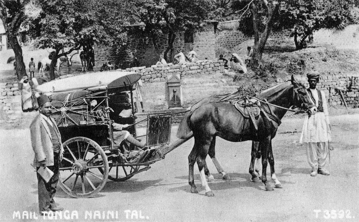 Mail tonga, Nainital, Indien, 1917 af Unbekannt