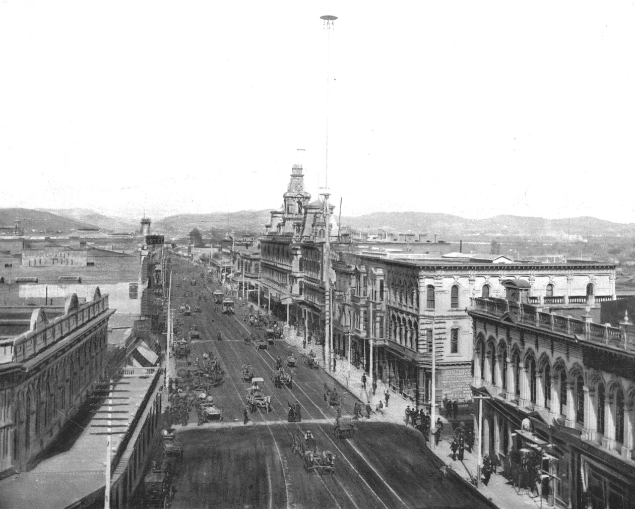 Main Street, Los Angeles, Californien, USA, c1900. af Unbekannt