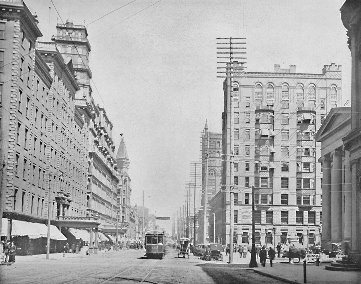 Main Street, Rochester, New York, c1897. af Unbekannt