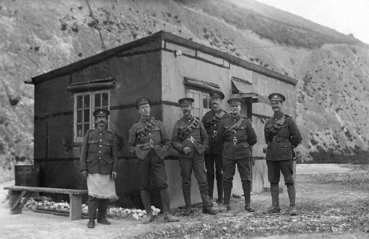 Hovedvagt, Royal Naval Depot, Fleet House og Archcliffe Fort, Dover, c1916 af Unbekannt