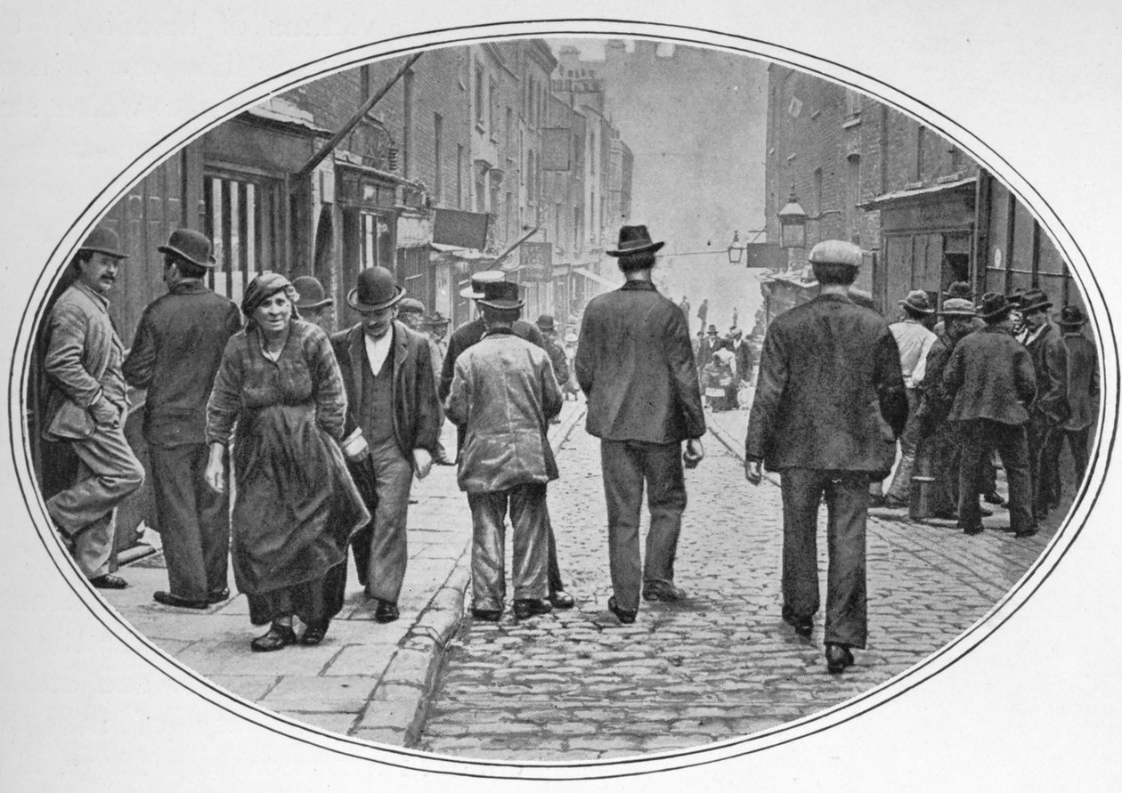 Hovedgaden i det italienske samfund, Clerkenwell, London, c1900 1901 af Unbekannt