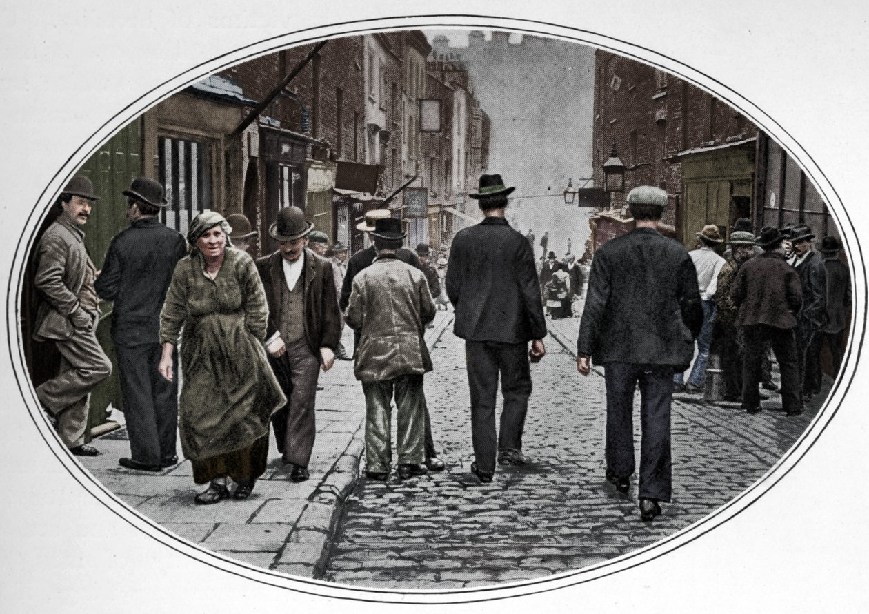 Hovedgaden i det italienske samfund, Clerkenwell, London, c1900 1901 af Unbekannt