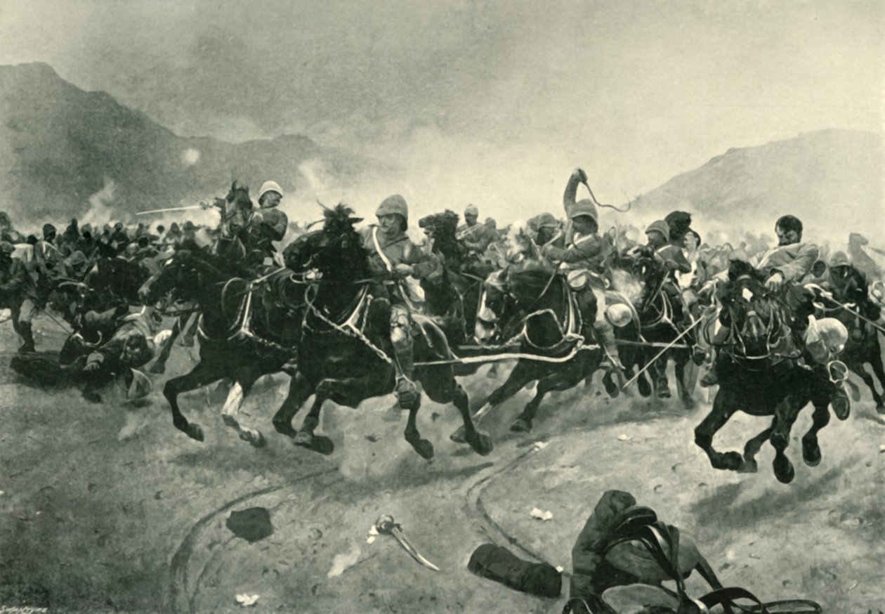 Maiwand - Saving the Guns, 1901. af Unbekannt