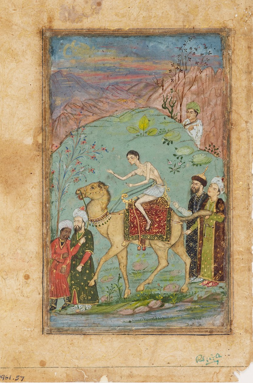 Majnun på en kamel, 1800-tallet af Unbekannt