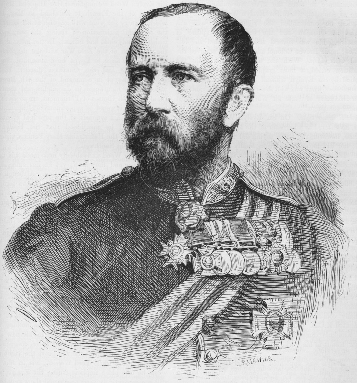 Generalmajor Sir Henry Evelyn Wood, VC, KCB, britisk soldat, 1884 af Unbekannt