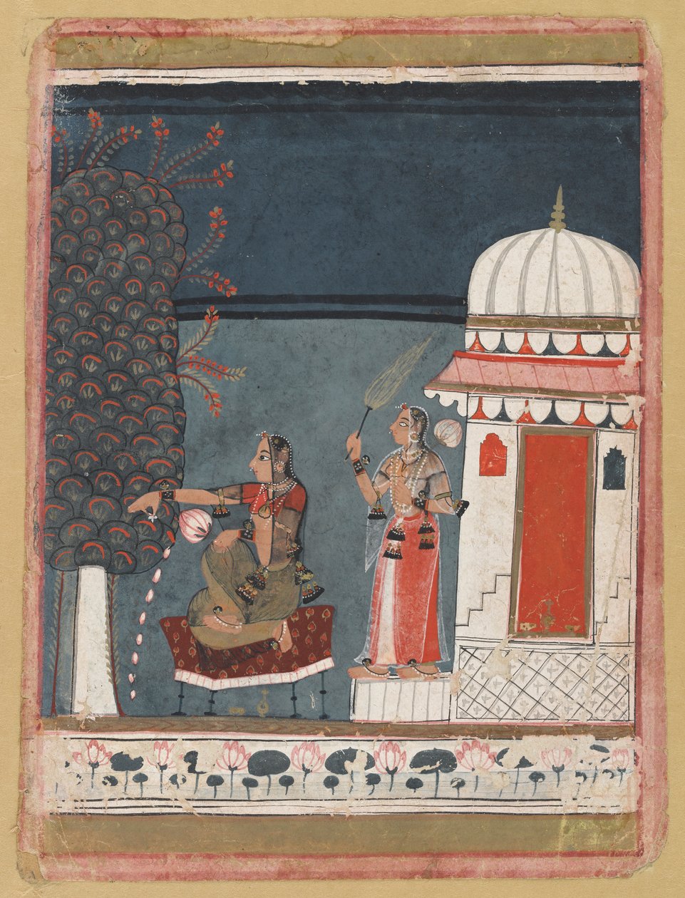 Malashri Ragini fra en Ragmala-serie, 1640. af Unbekannt
