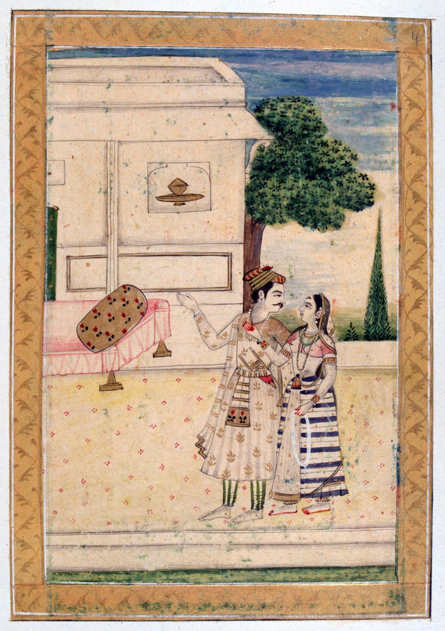 Malavi Ragini, Ragamala Album, School of Rajasthan, 1800-tallet af Unbekannt