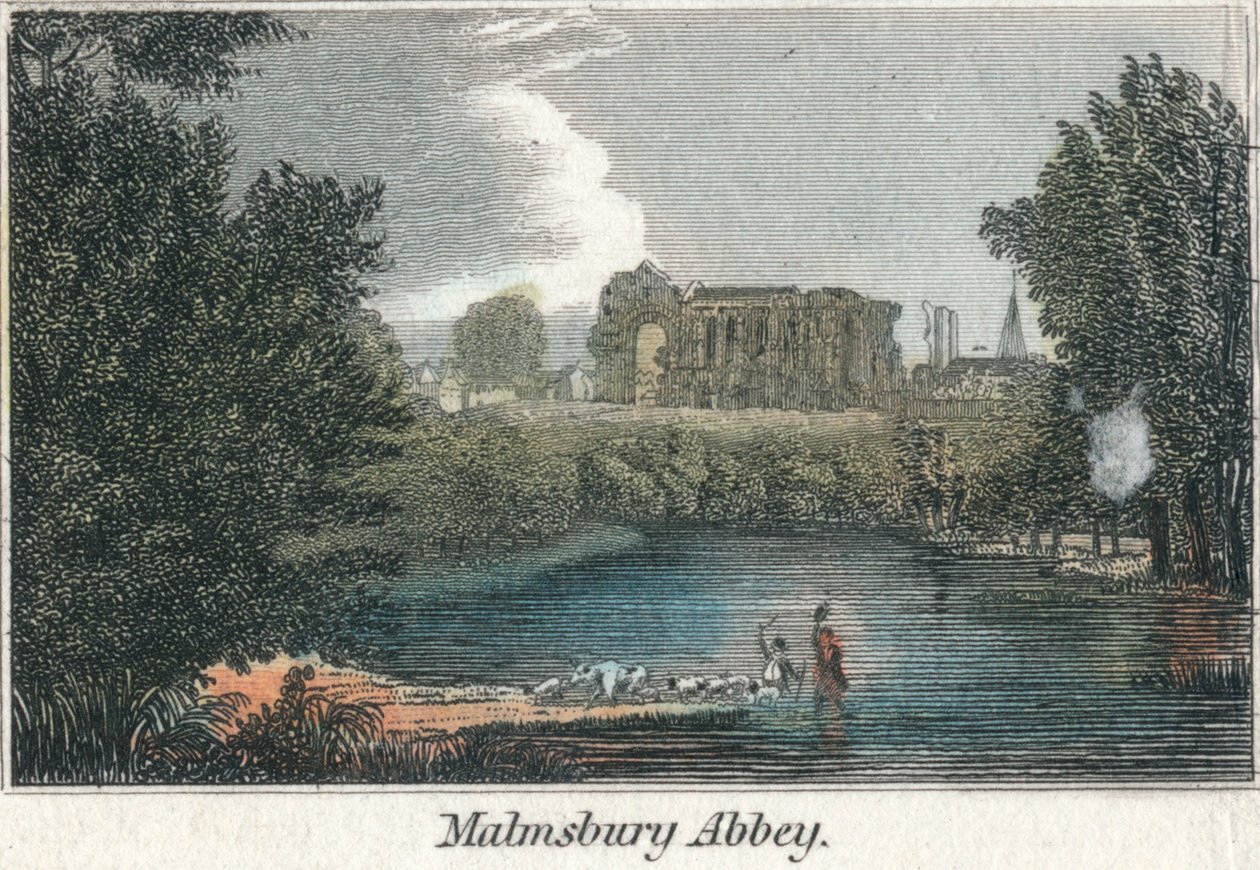 Malmsbury Abbey, 1800-tallet af Unbekannt