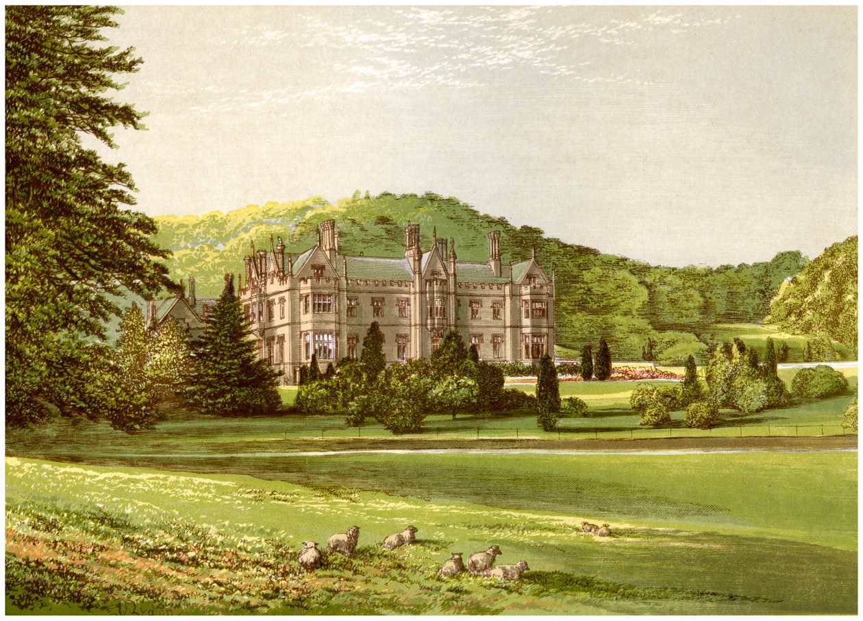 Mamhead, Devon, hjemsted for Baronet Newman, c1880 af Unbekannt