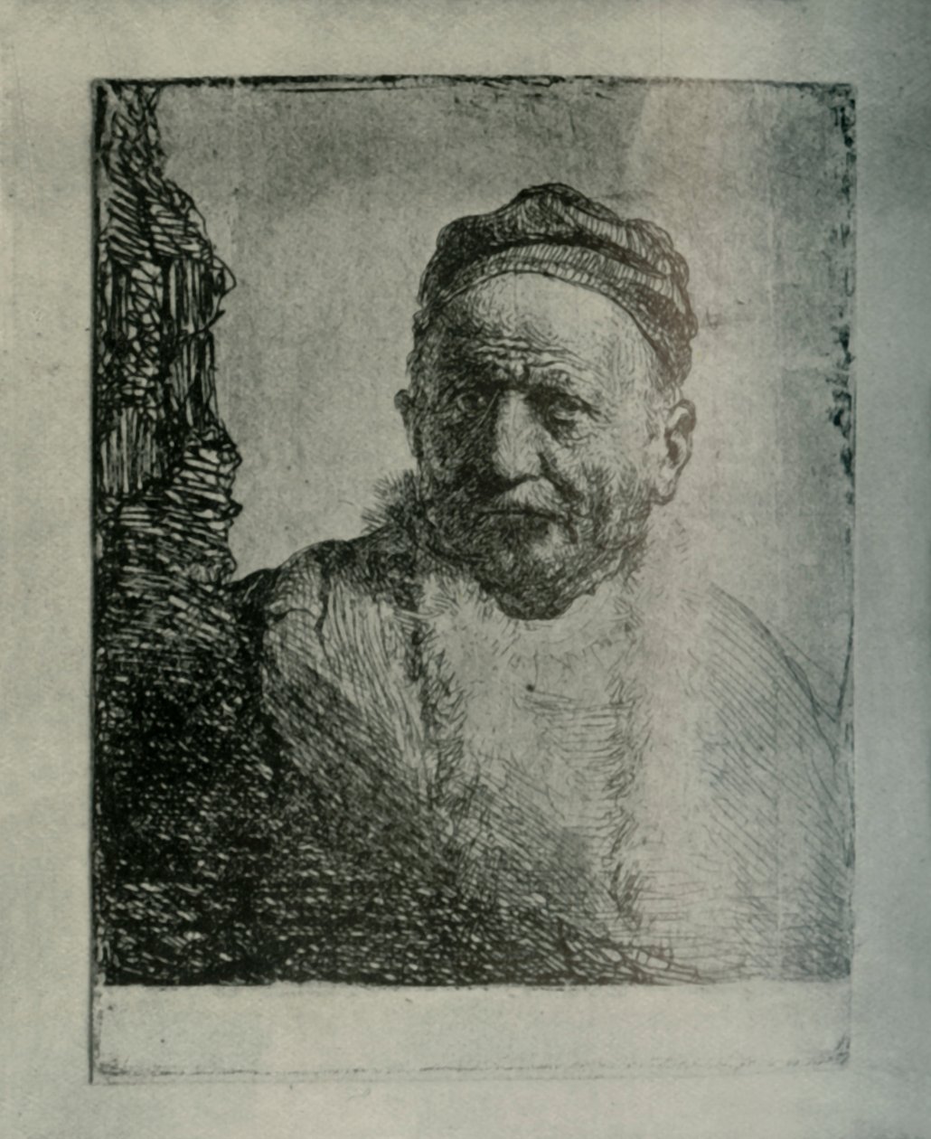 Mand iført en tæt kasket: Bust the Artists Father, 1630, 1906. af Unbekannt