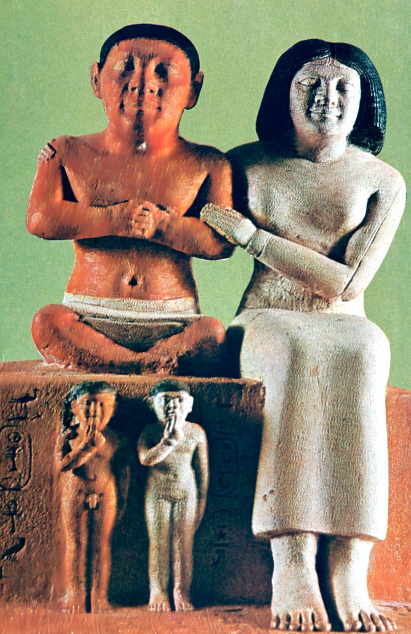 Mand og kvinde figur, statue, Egypten af Unbekannt
