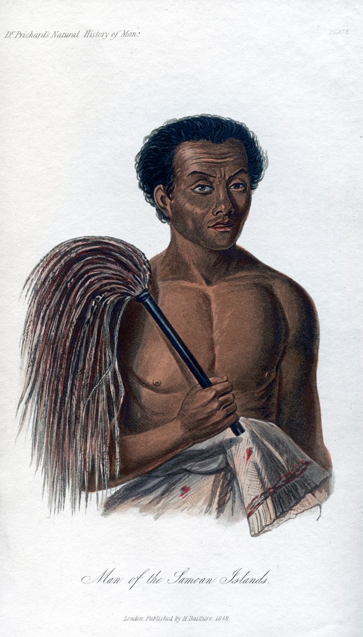 Mand fra de samoanske øer, 1848 af Unbekannt