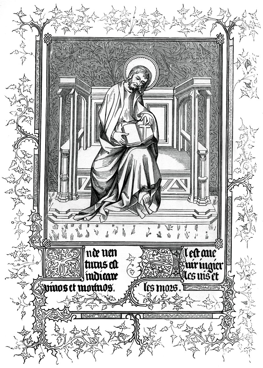 Man of Sorrow, eller Kristus, der viser korsets tegn, 1870 af Unbekannt