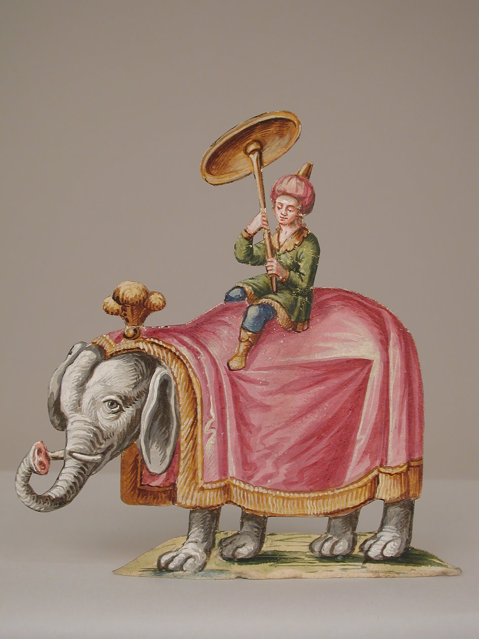 Mand på elefant, 1700-tallet. af Unbekannt