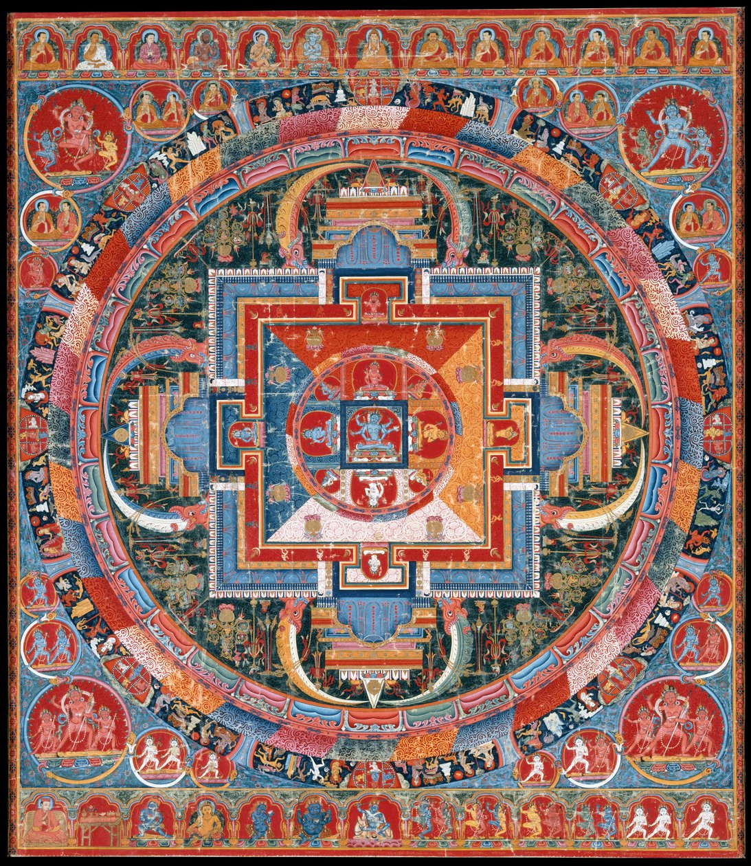 Mandala af Jnanadakini, slutningen af det 14. århundrede. af Unbekannt