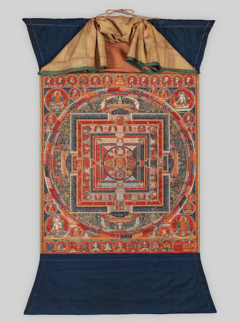 Mandala af Formerne af Manjushri, Bodhisattvaen af Transcendent Visdom, slutningen af det 14. århundrede. af Unbekannt