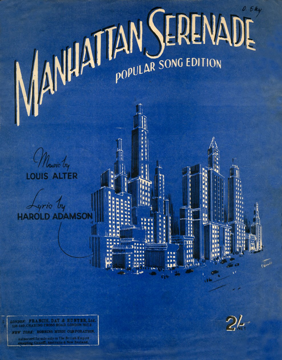 Manhattan Serenade, c1942. af Unbekannt