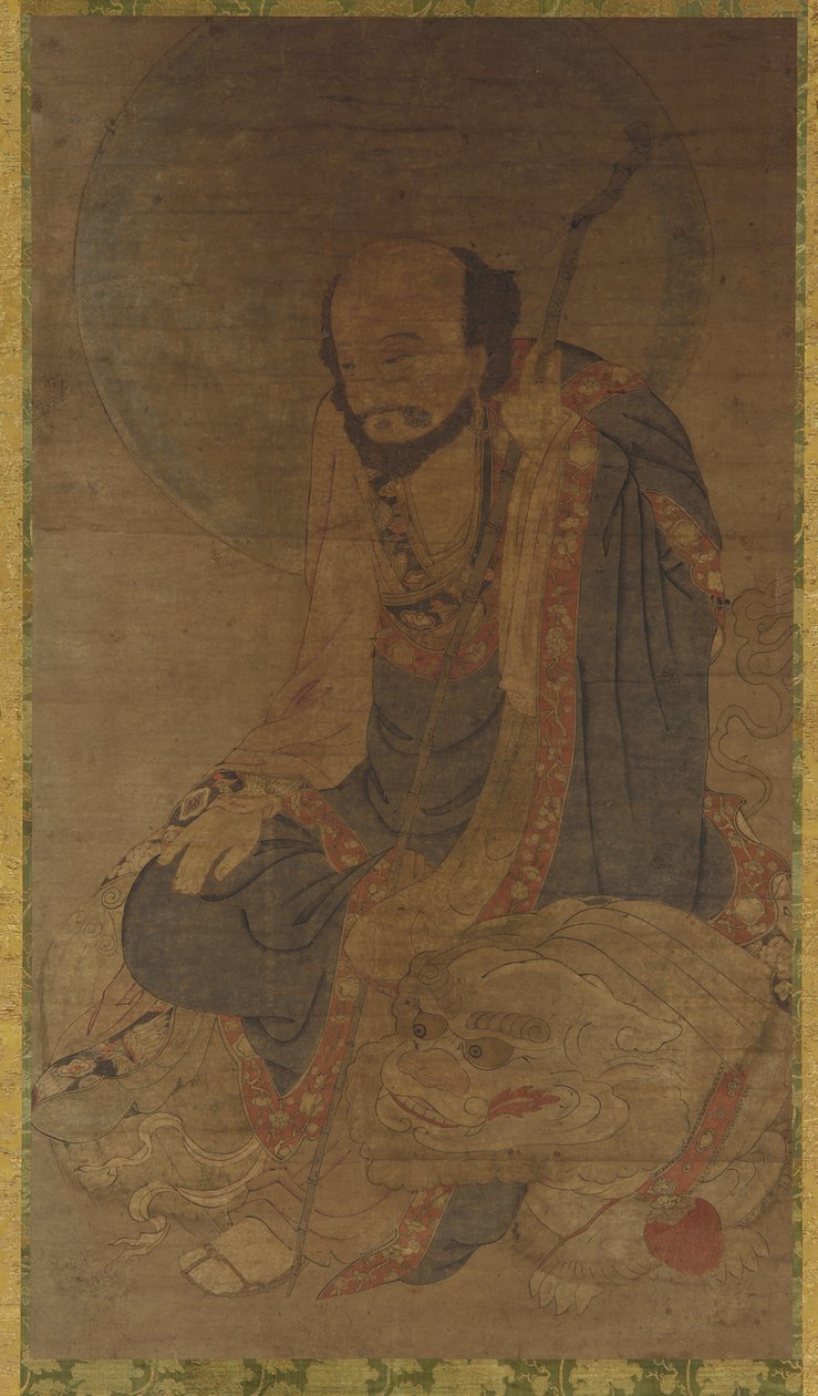 Manjusri og hans løve, Ming-dynastiet, 1368-1644. af Unbekannt
