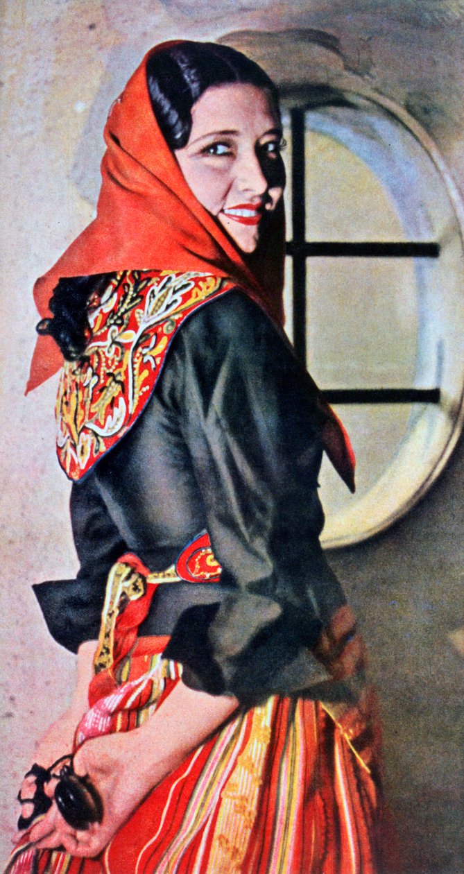 Manuela Del Rio, spansk skuespillerinde og danser, 1943 af Unbekannt