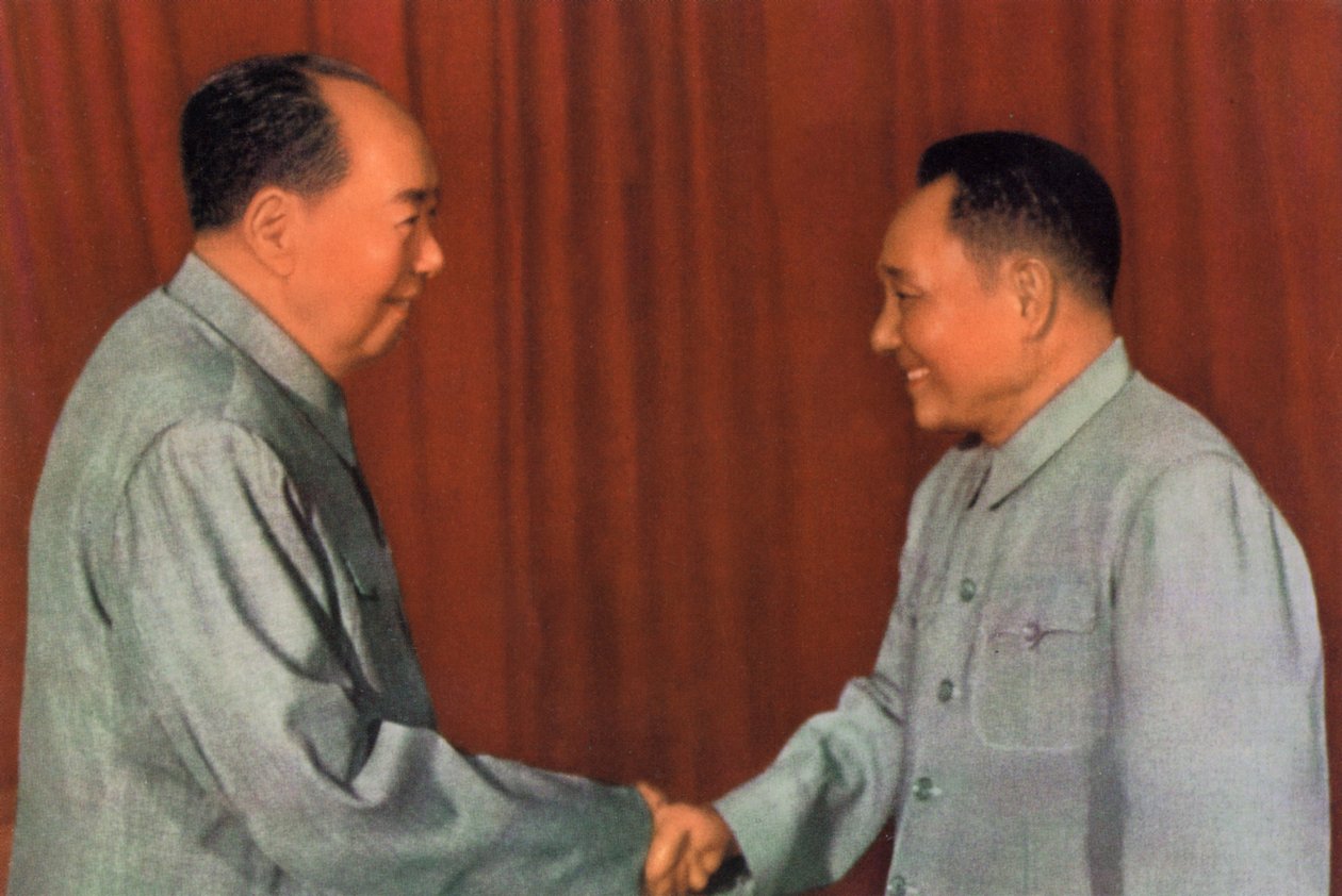 Mao Zedong and Deng Xiaoping, Chinese Communist leaders, c1960s af Unbekannt