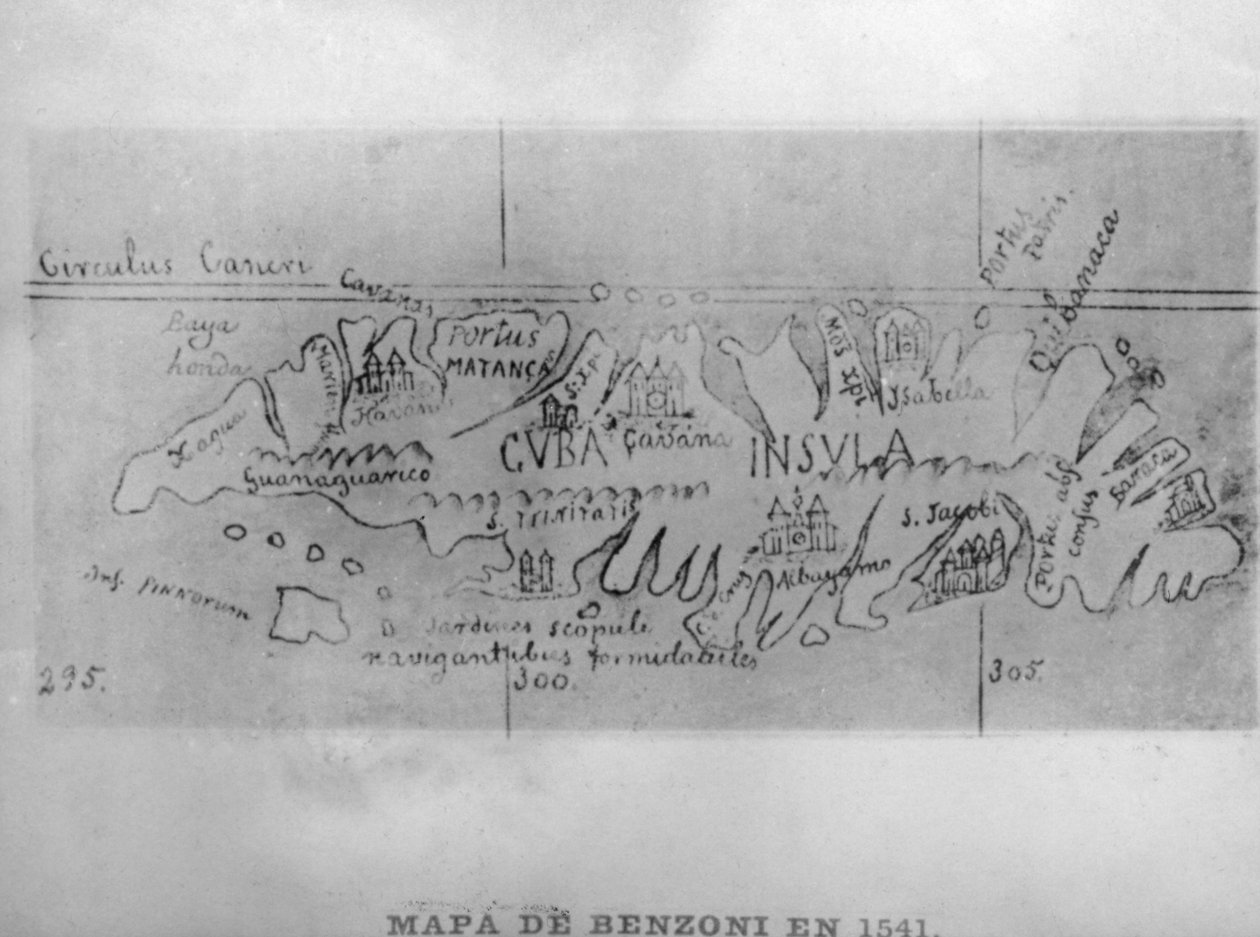 Kort over Benzoni, 1541, 1920