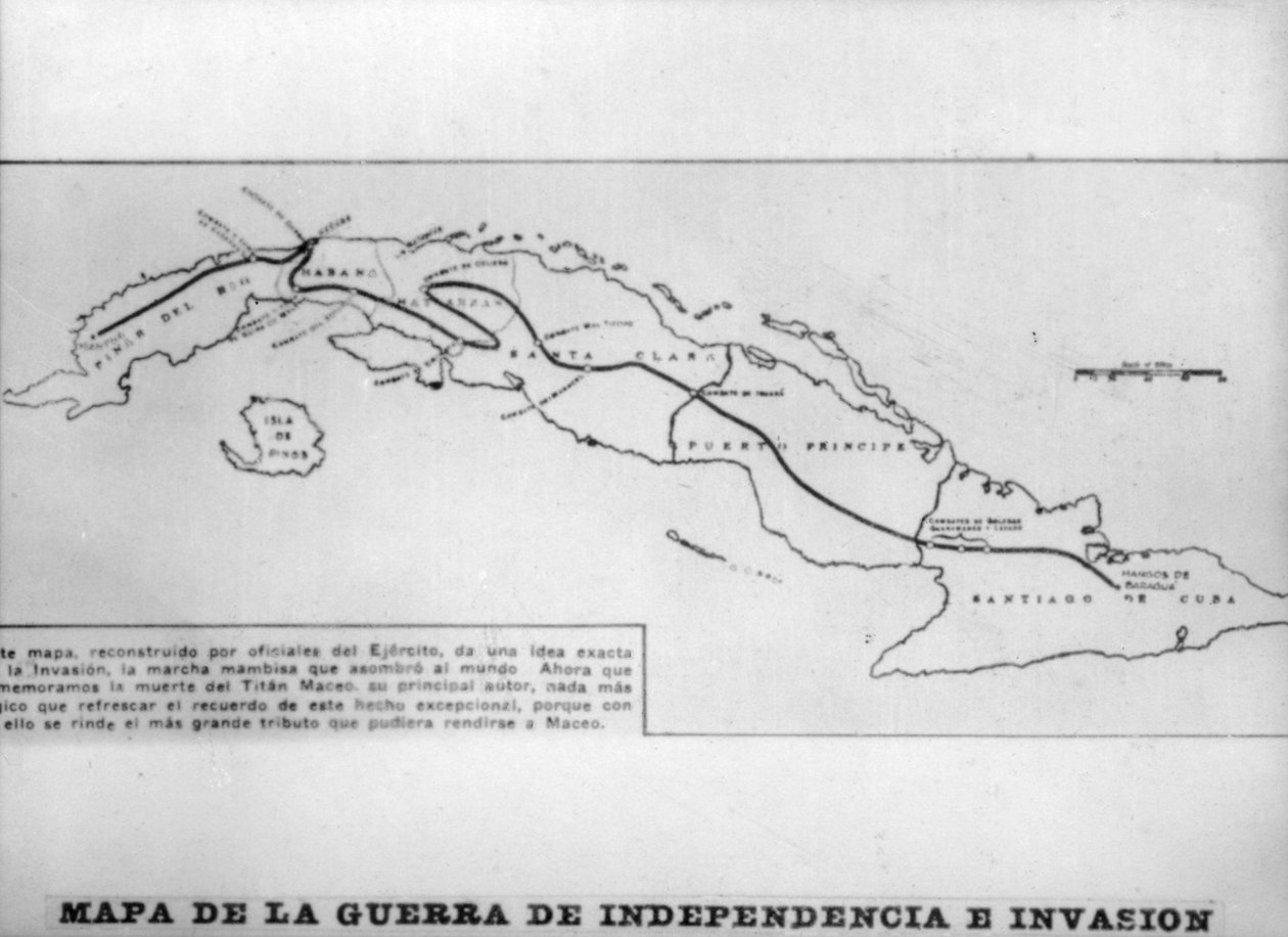 Kort over uafhængighedskrigen og invasionen, 1895, 1920