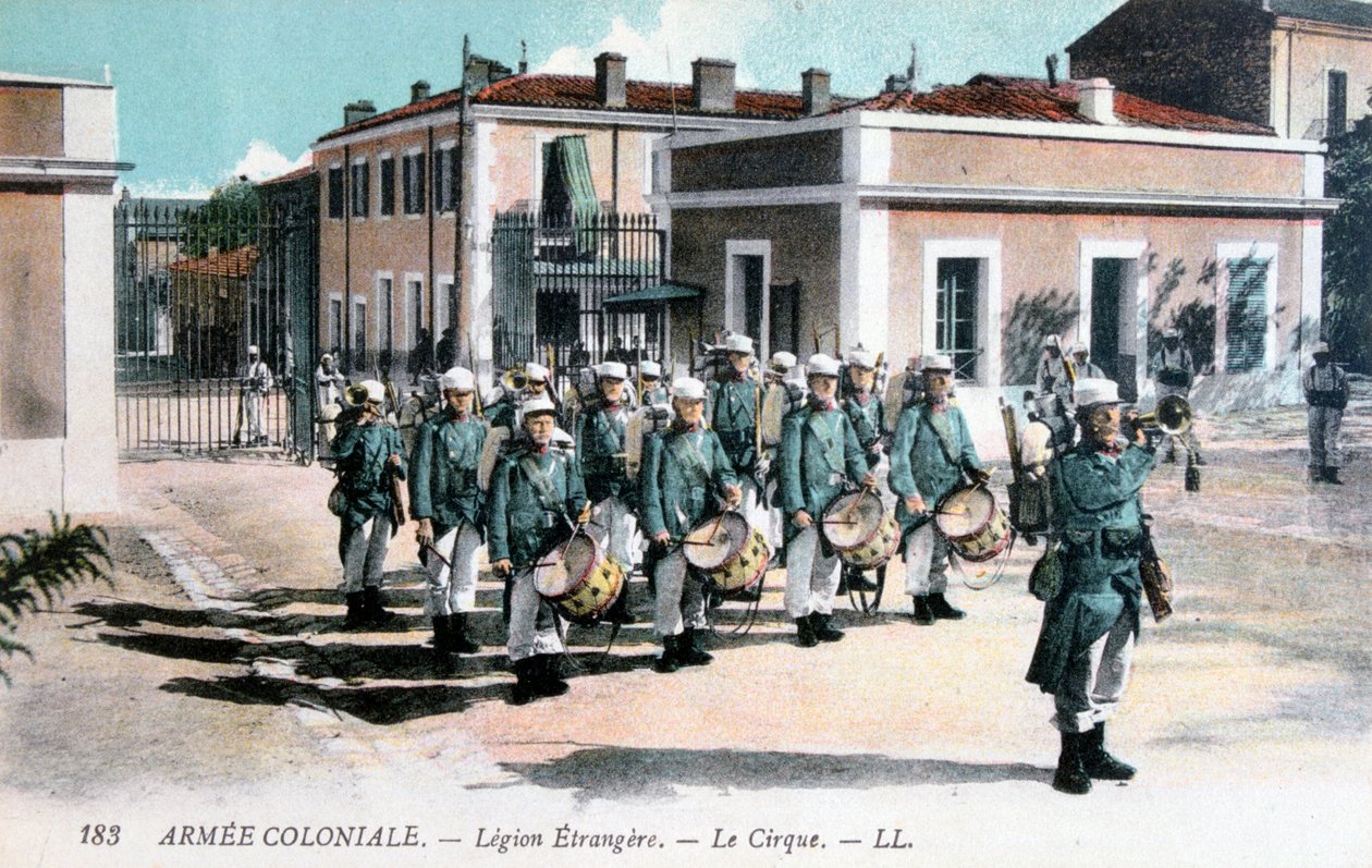Marching band, French Fremmedlegion, c1910 af Unbekannt
