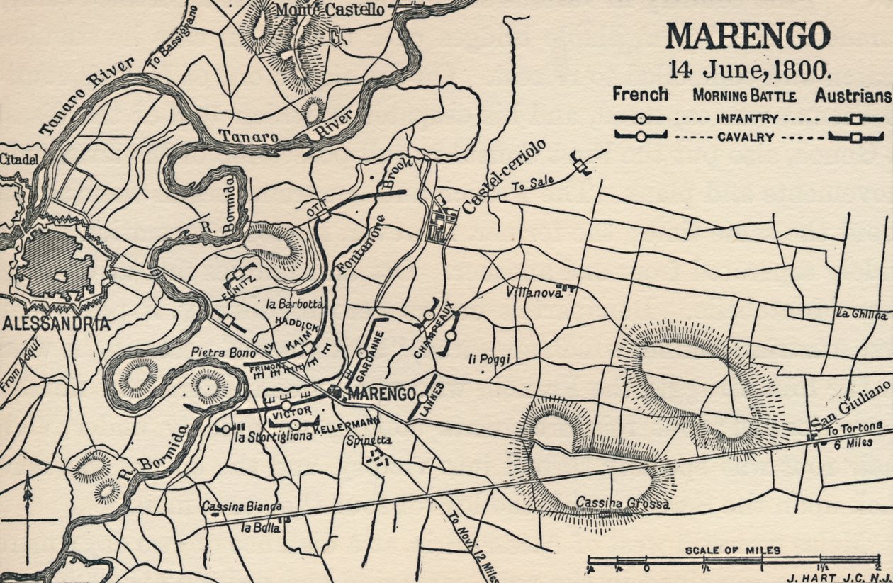 Marengo - 14. juni, 1800 Morgenslag, 1896 af Unbekannt