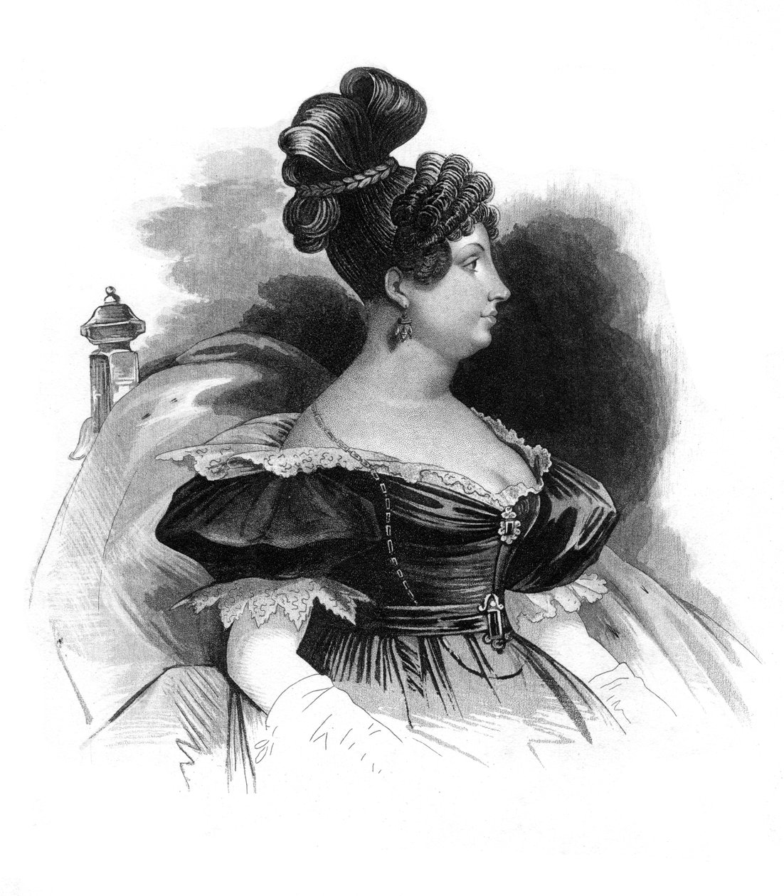 Maria Isabella, Infanta af Spanien, Dronning af de to Sicilier af Unbekannt