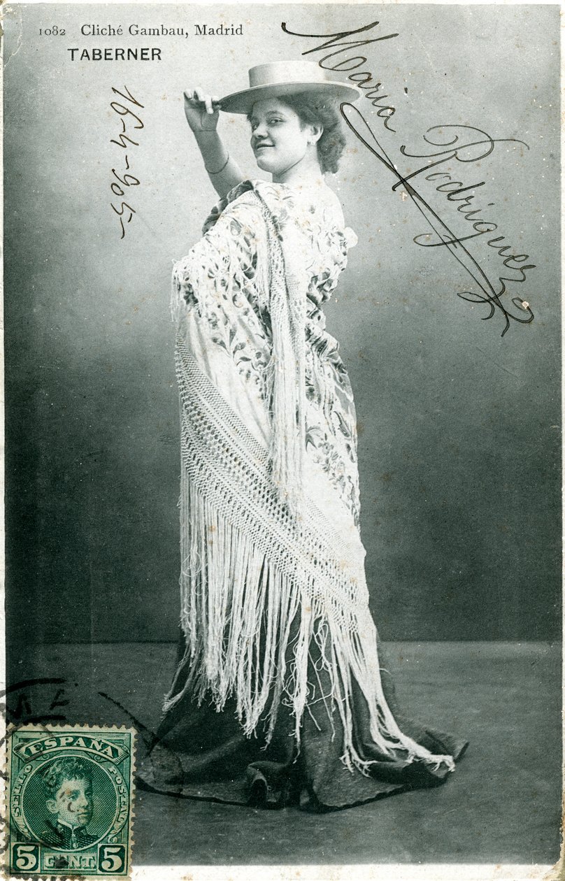 Maria Rodriguez, spansk skuespillerinde, 1905 af Unbekannt