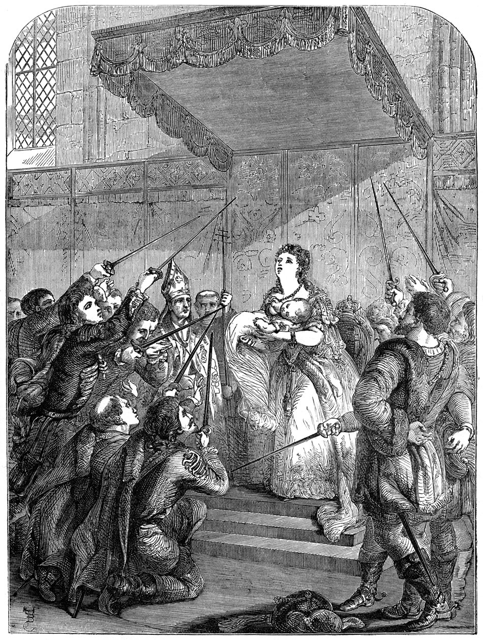 Maria Theresa af Østrig 1717-1780 appellerer til Magyar-diæten, 18. århundrede 19. århundrede af Unbekannt