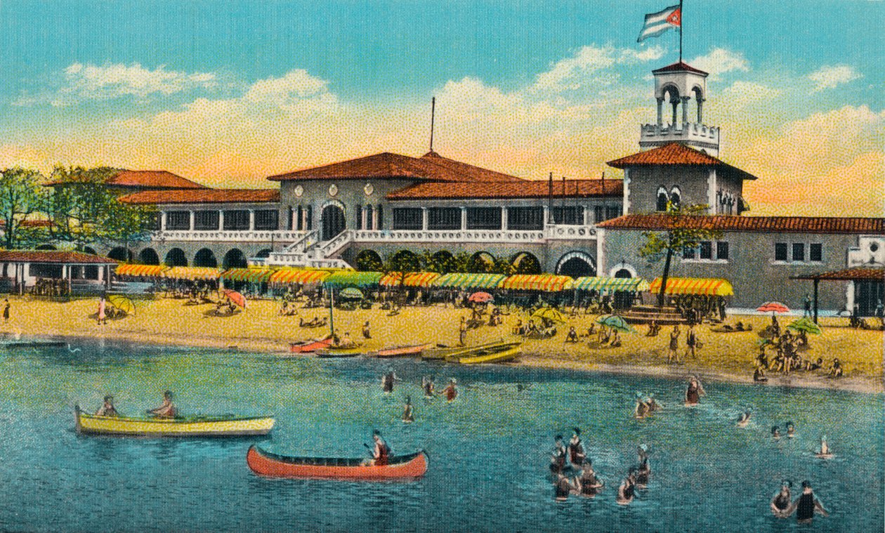 Marianao Badestrand, Havana, Cuba, c1910 af Unbekannt