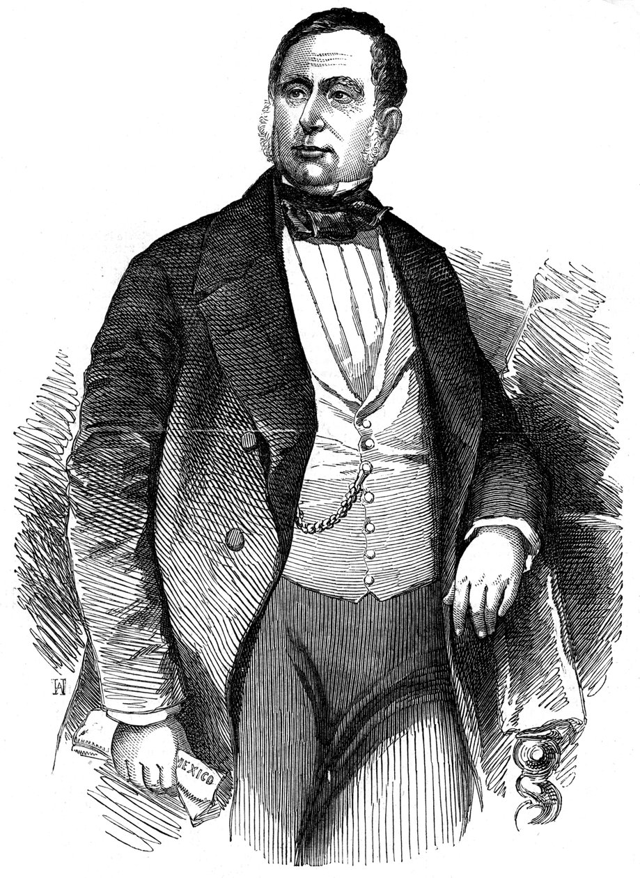 Mariano Arista, mexicansk general og politiker, 1853 af Unbekannt