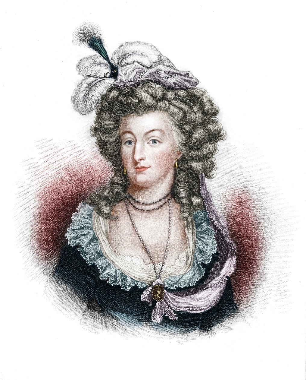 Marie Antoinette, Dronningkonsort af Louis XVI af Frankrig, 1843 af Unbekannt