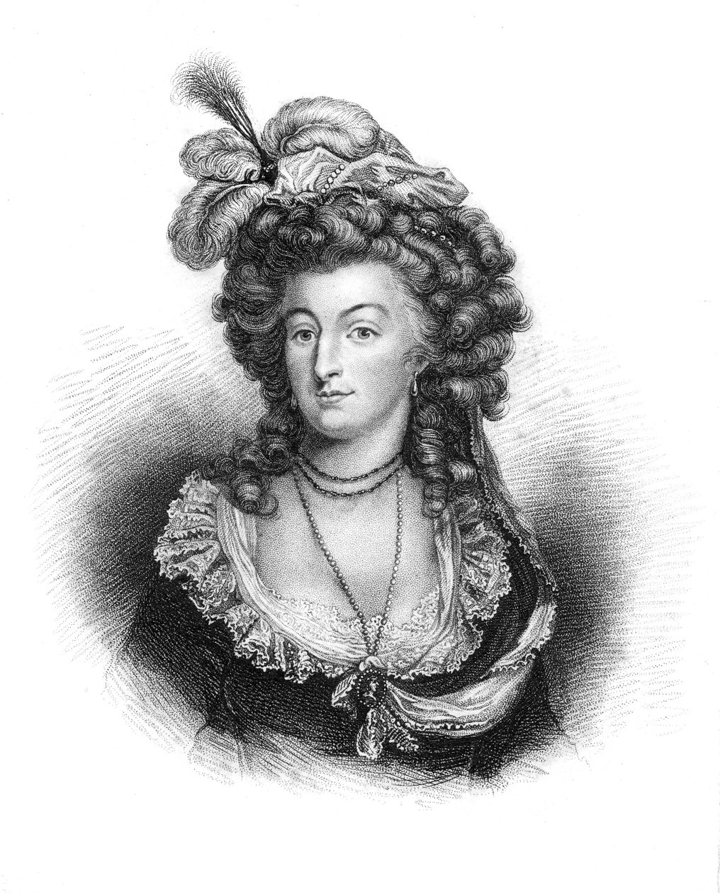 Marie Antoinette, Dronningkonsort af Louis XVI af Frankrig, 1843 af Unbekannt