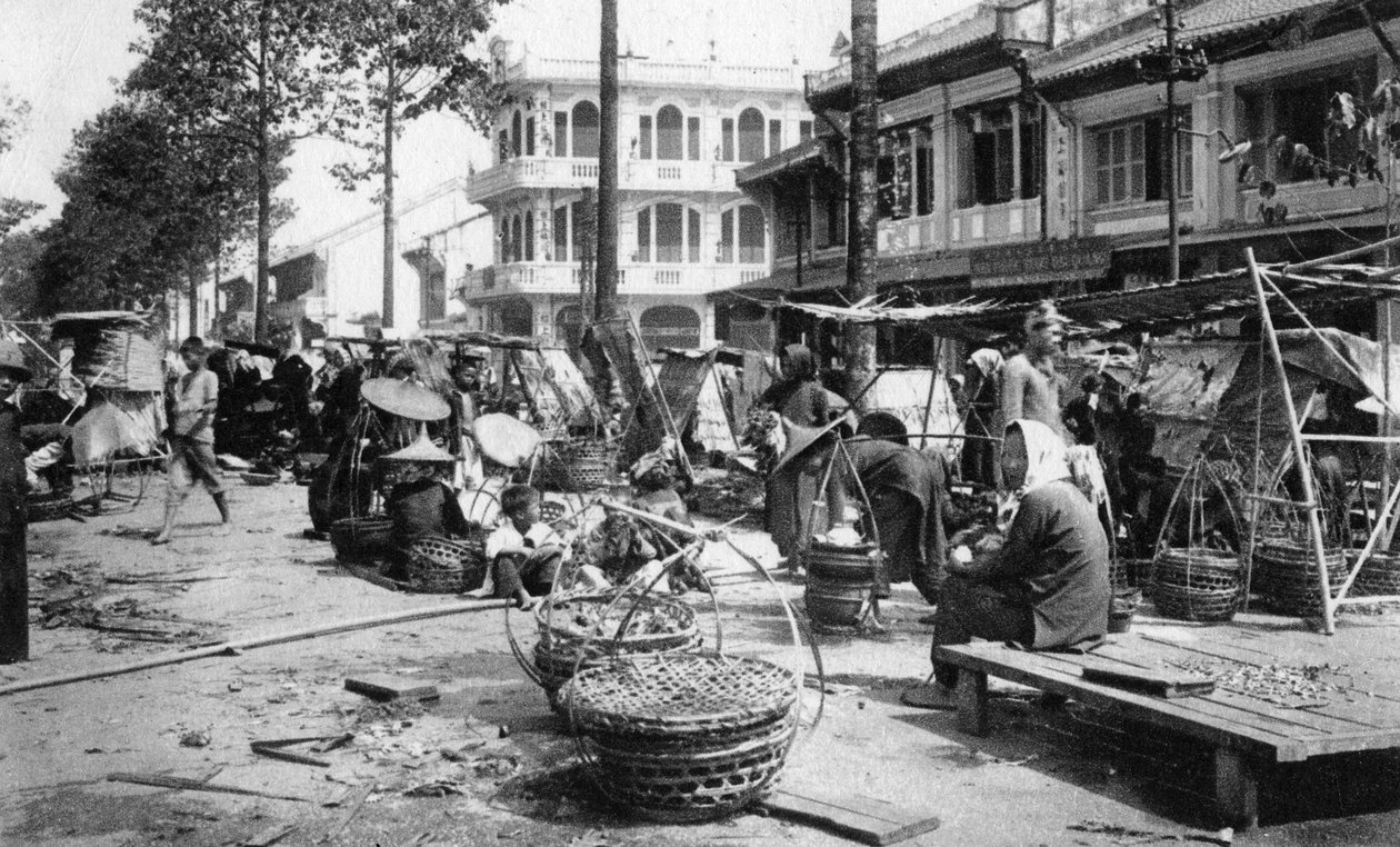 Marked, Cholon, Saigon, Vietnam, 20. århundrede af Unbekannt