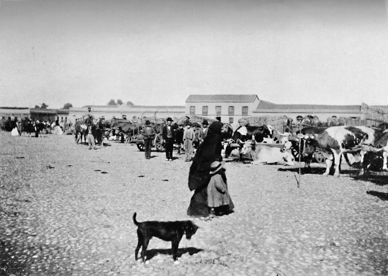 Markedsdag i Chillan, 1911 af Unbekannt