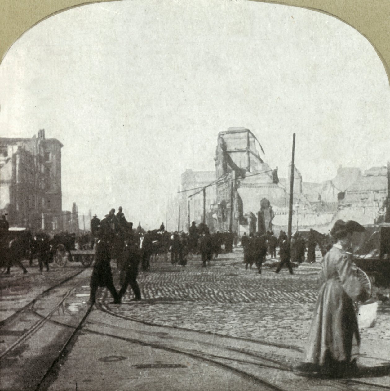 Market St. fra færgelejet - Chronicle and Call bygninger i afstand, 1906. af Unbekannt