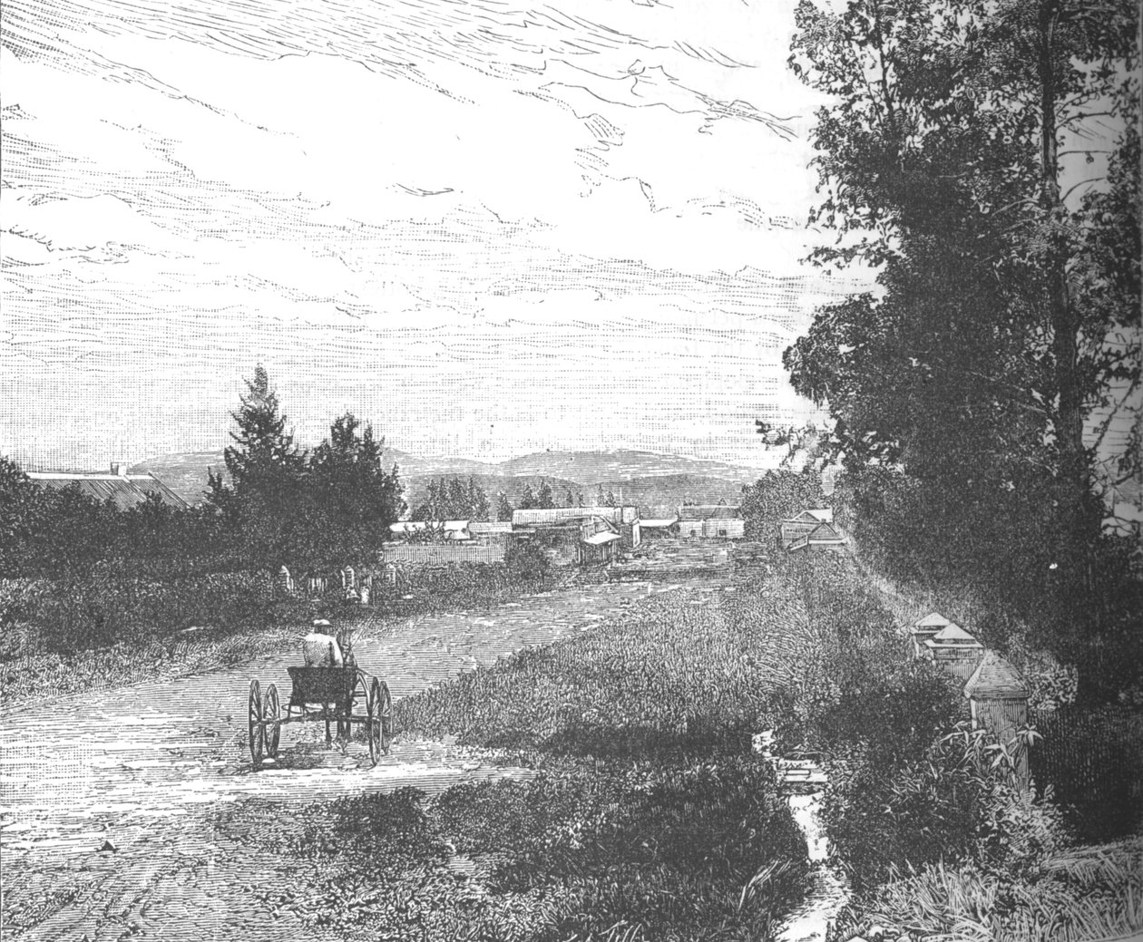 Market Street, Pretoria, omkring 1880