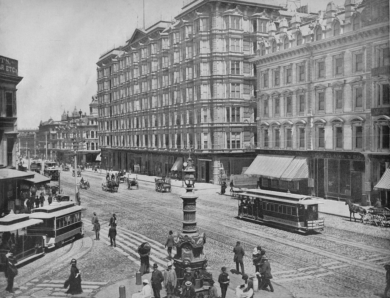 Market Street, San Francisco, Cal., c1897. af Unbekannt