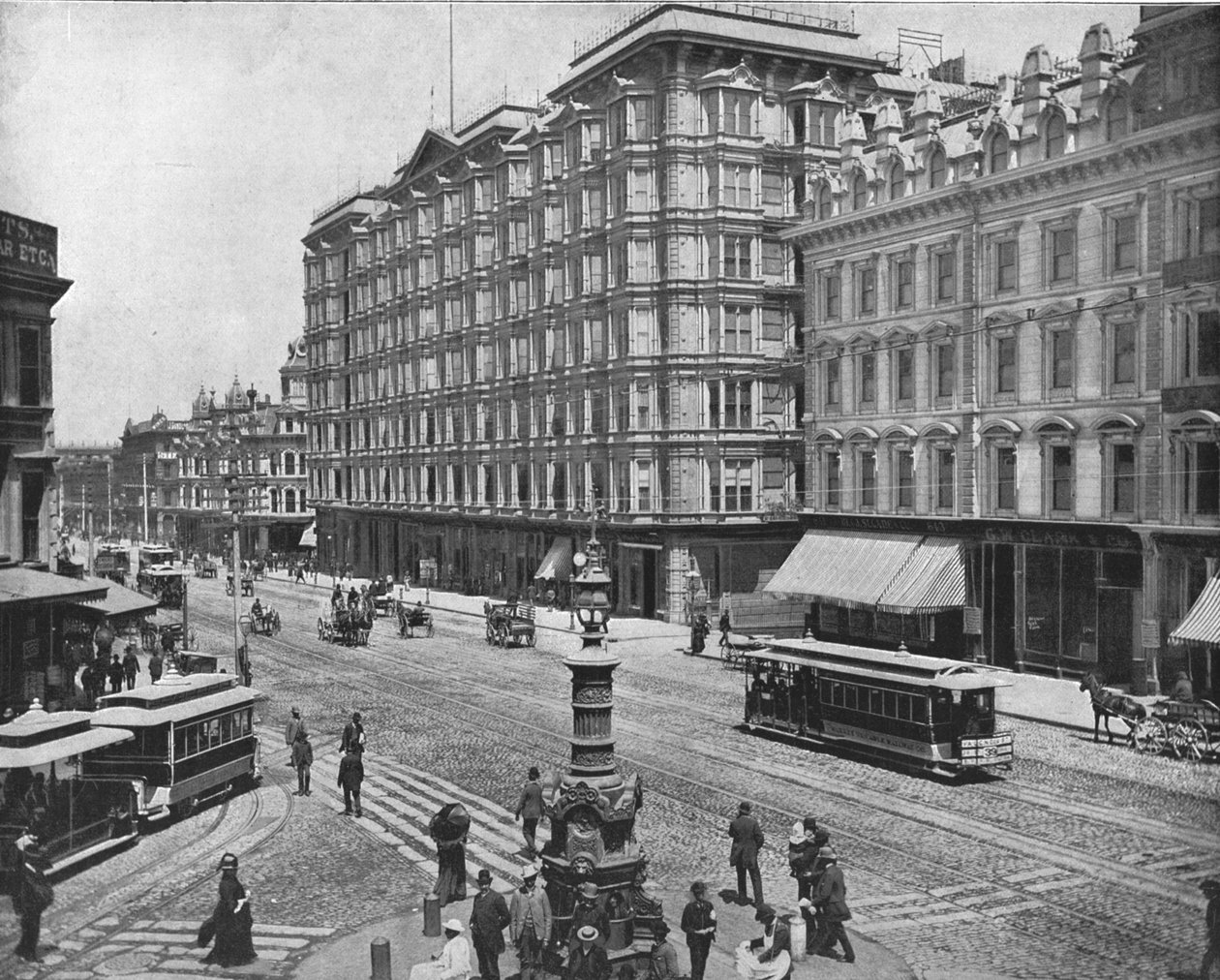 Market Street, San Francisco, Californien, USA, c1900. af Unbekannt