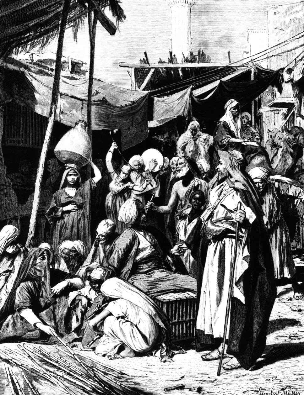 Marked i Tantah, Egypten, 1880 af Unbekannt