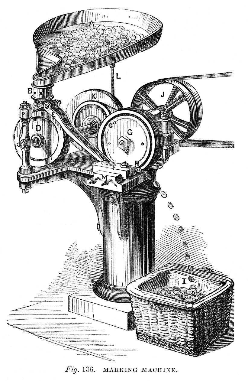 Mærkemaskine, 1866 af Unbekannt