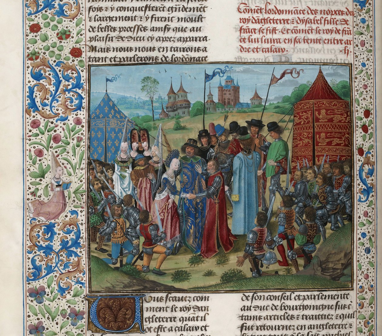 Ægteskab med Isabella af Valois og Richard II, ca 1470-1475. af Unbekannt
