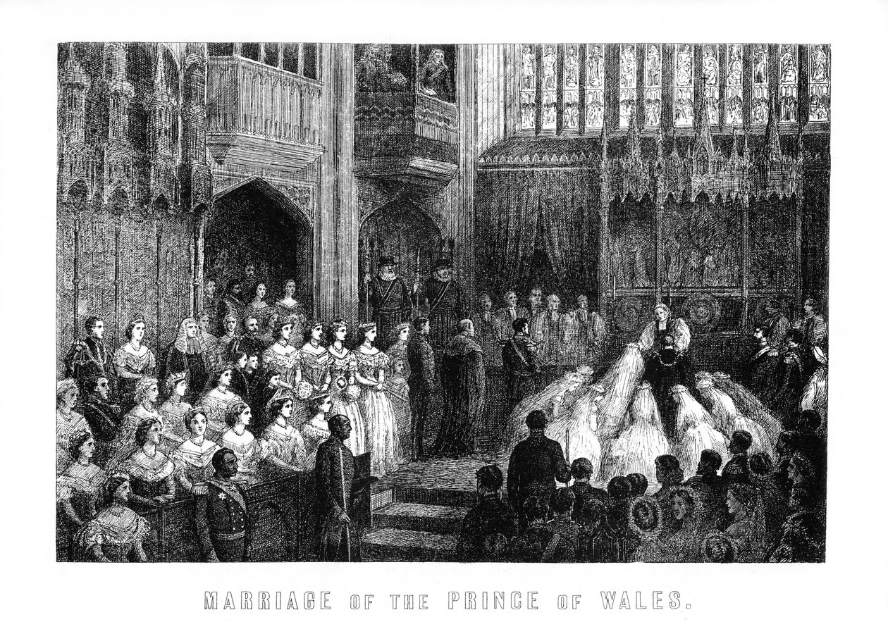 Ægteskab med prinsen af Wales, St Georges Chapel, Windsor den 10. marts 1863, 1899 af Unbekannt