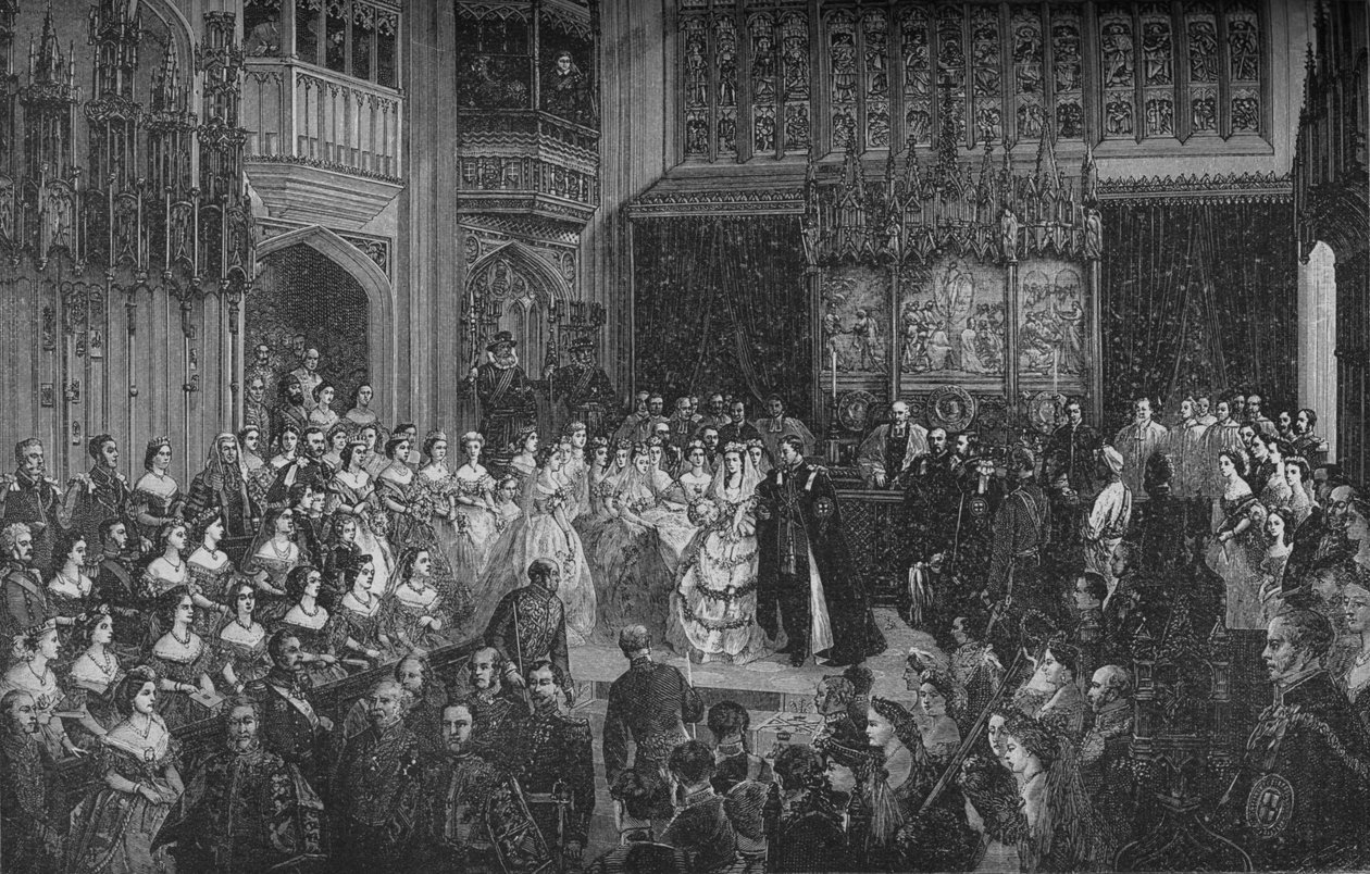 Ægteskab med prinsen af Wales, c1890 af Unbekannt