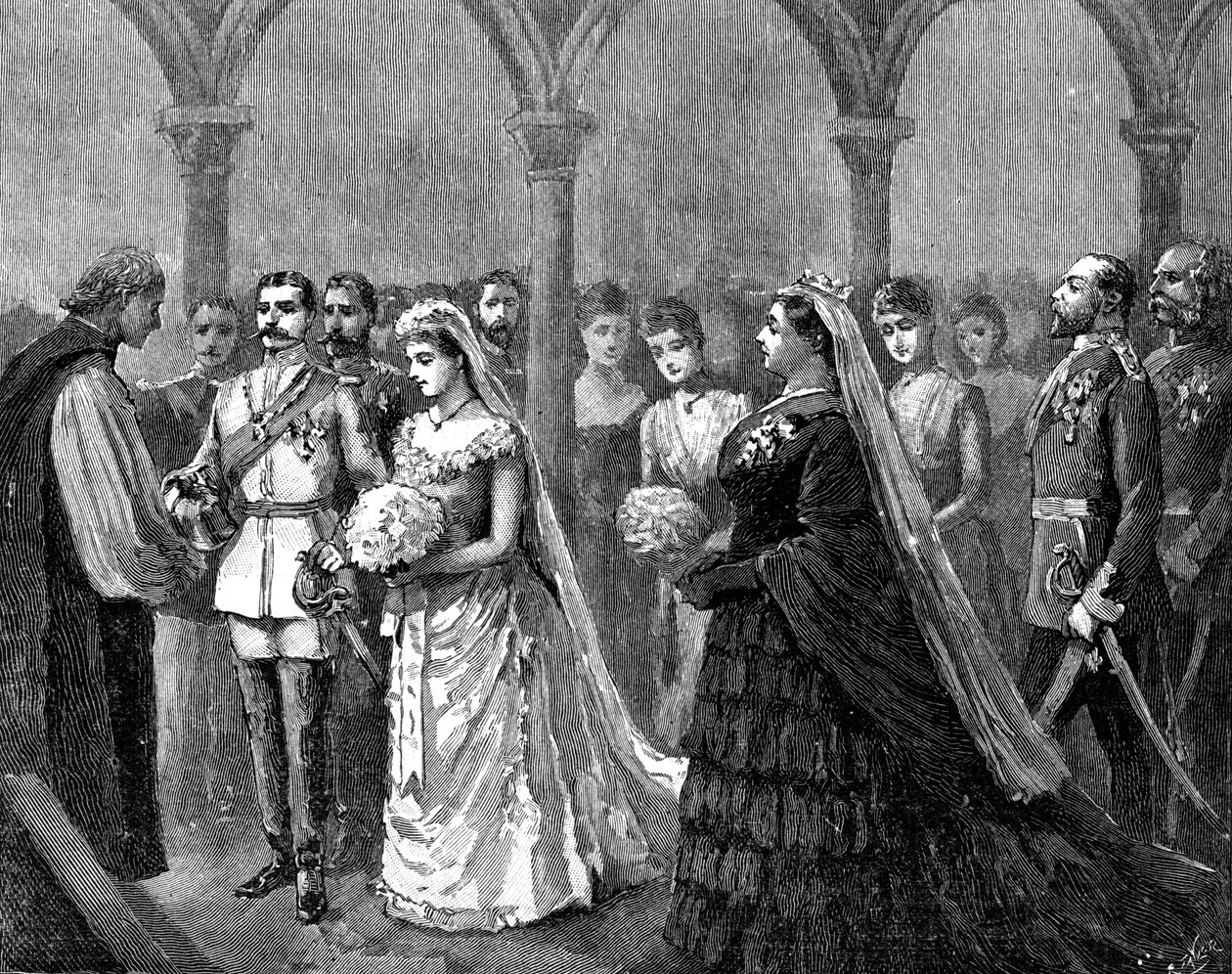Ægteskab mellem prinsesse Beatrice og prins Henrik af Battenberg, 23. juli 1885, 1900 af Unbekannt